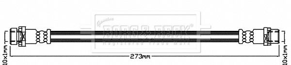 BORG & BECK Bremžu šļūtene BBH8323